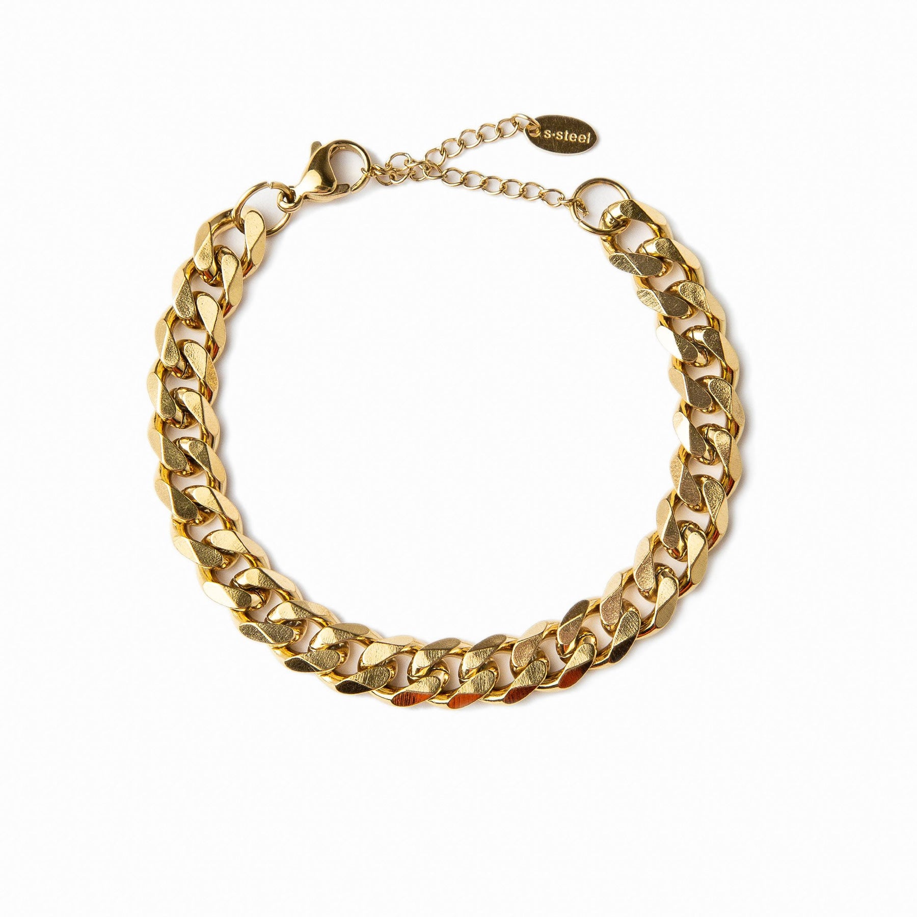Pulseira Grossa Banhado a Ouro 18K - Lux