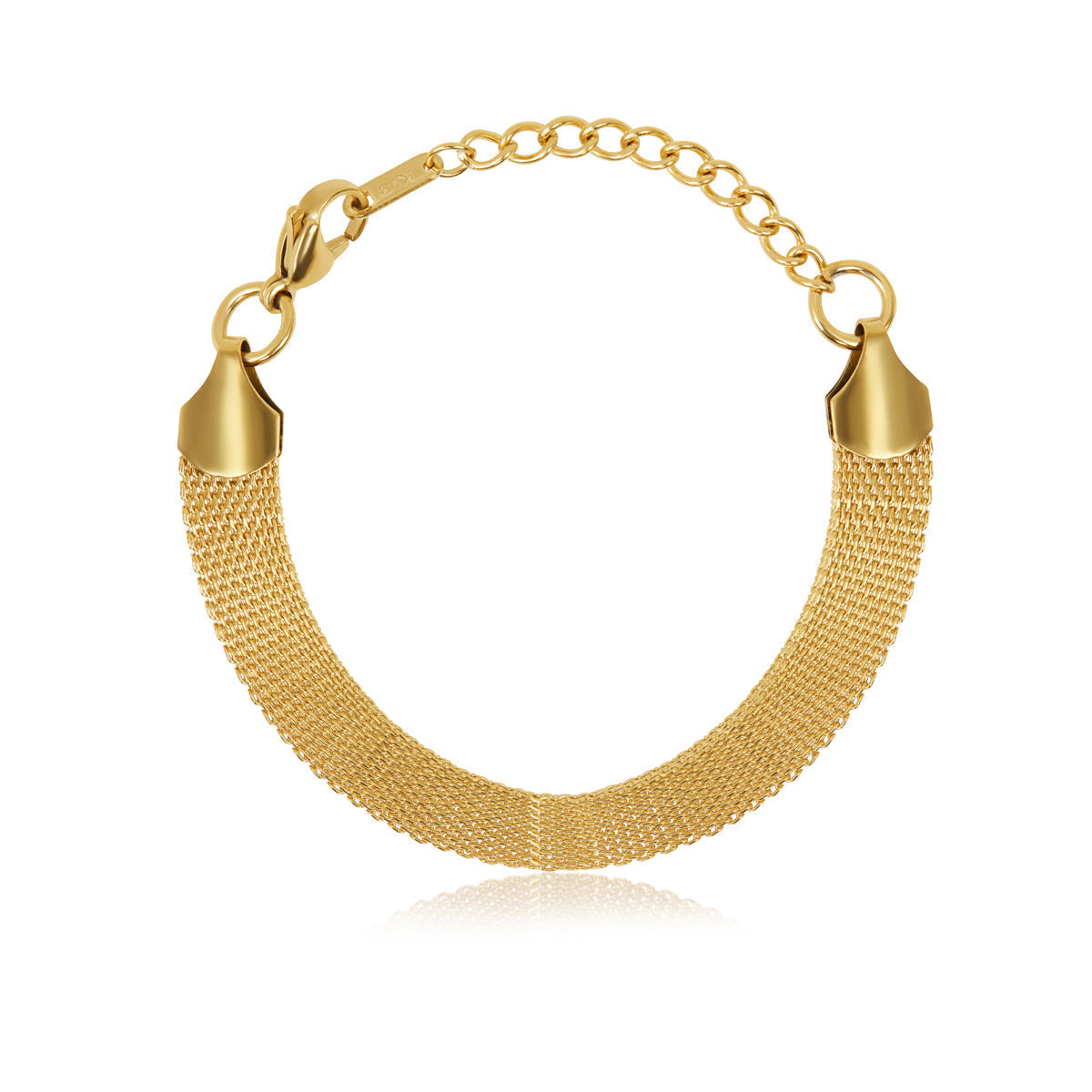 Pulseira Malha Banhado a Ouro 18K - Lux