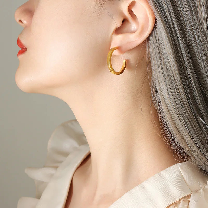 Brinco Dourado Minimal - Lux