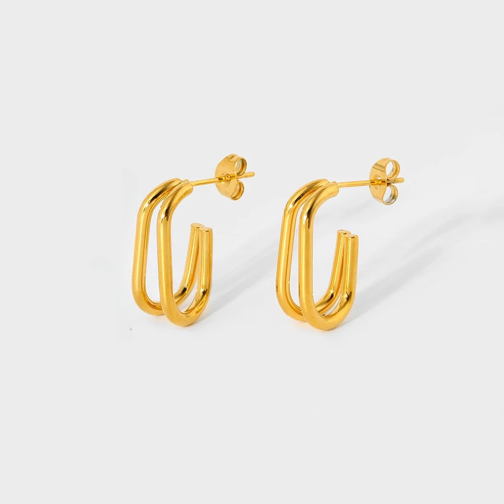 Brinco Fios Duplos - Lux