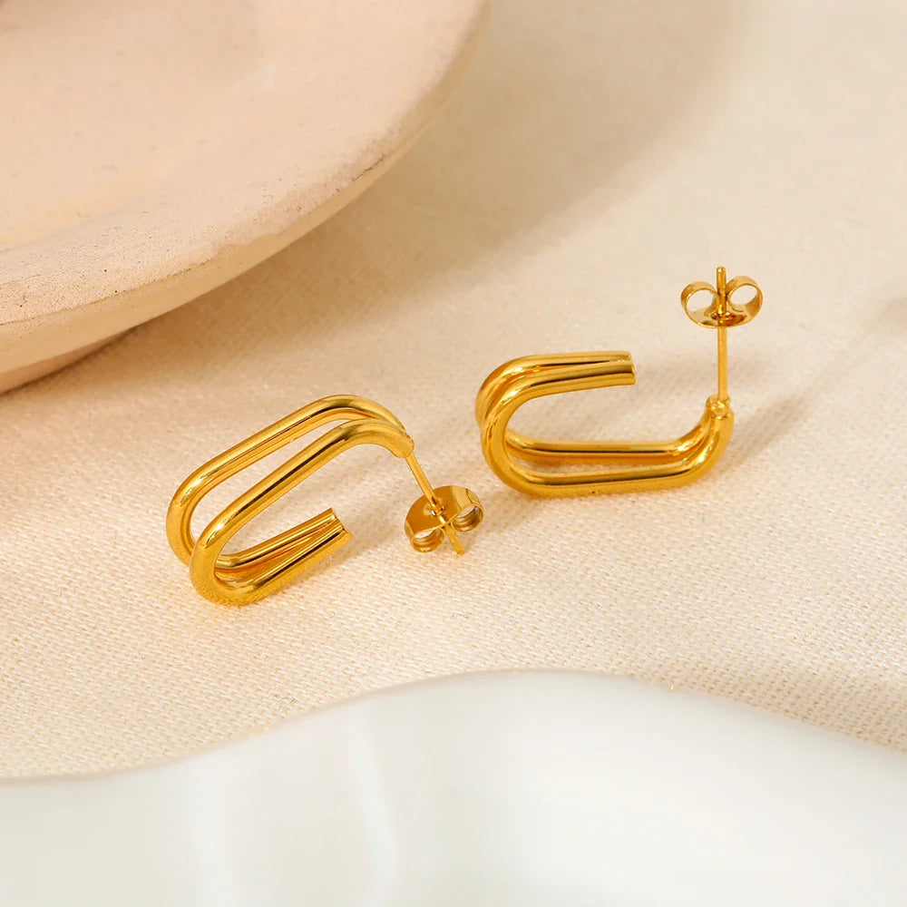 Brinco Fios Duplos - Lux