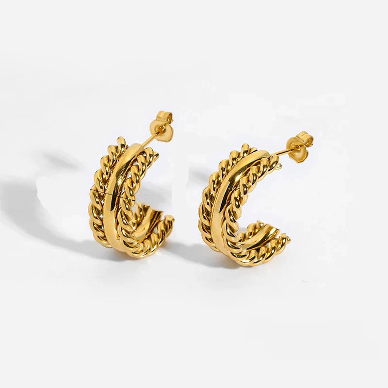 Brinco Torcido Dourado - Lux