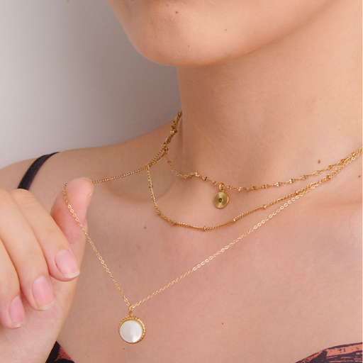 Colar Triplo com Pedra de Bohemian - Lux