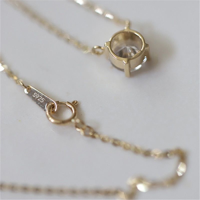 Colar Ponto de Luz Cristal de Zircônia - Lux