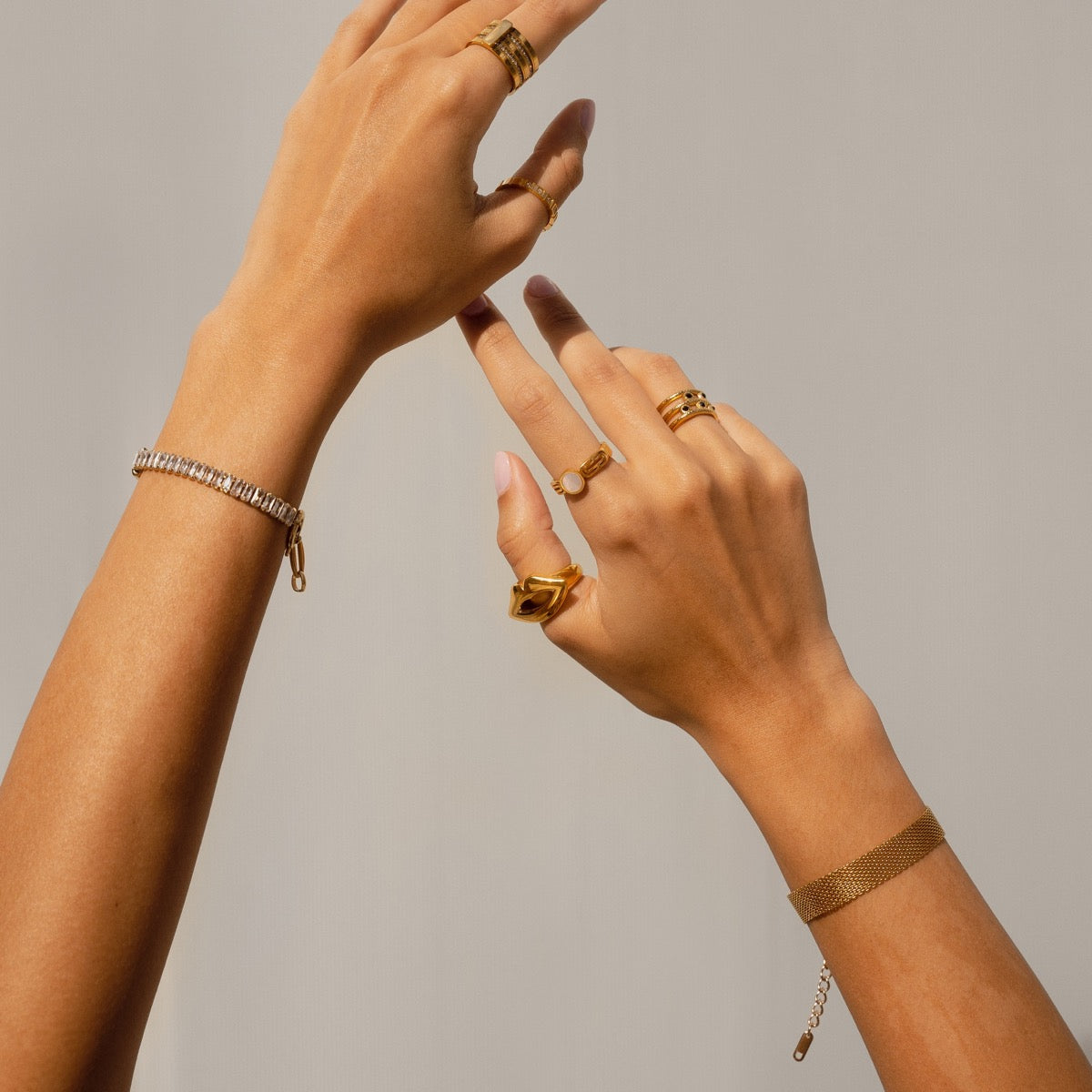 Pulseira Malha Banhado a Ouro 18K - Lux