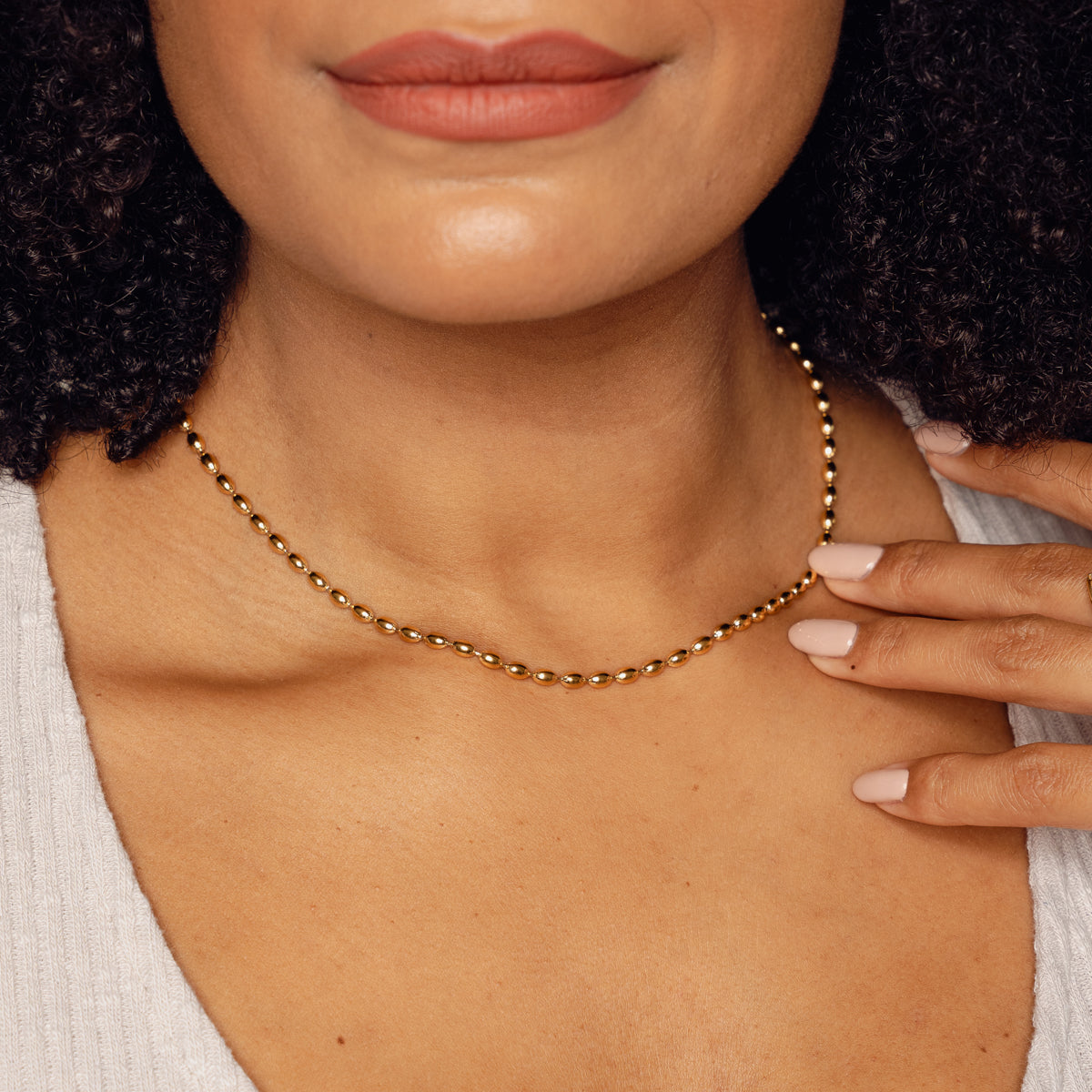 Colar Joulé com Esferas Banhado a Ouro 18K - Lux