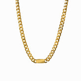 Colar de Corrente com Pingente Retangular - Lux