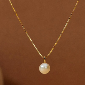 Colar em Prata e Pingente de Pérola - Lux