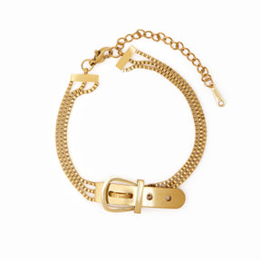 Pulseira de Fivela Banhado a Ouro 18k - Lux