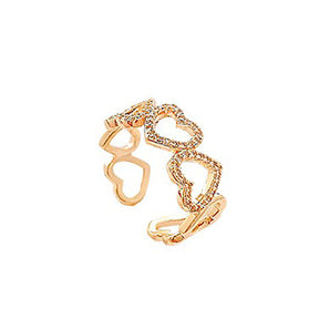 Anel Coração Ajustável - Lux