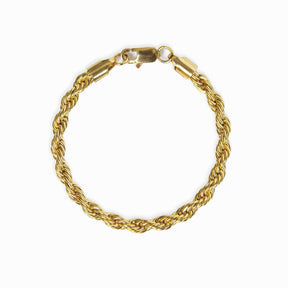 Pulseira de Corda Banhado a Ouro 18K - Lux