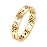 Anel  Romano Banhado em Ouro 18k - Lux