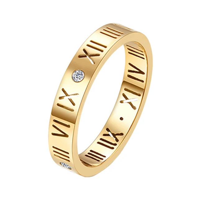 Anel  Romano Banhado em Ouro 18k - Lux