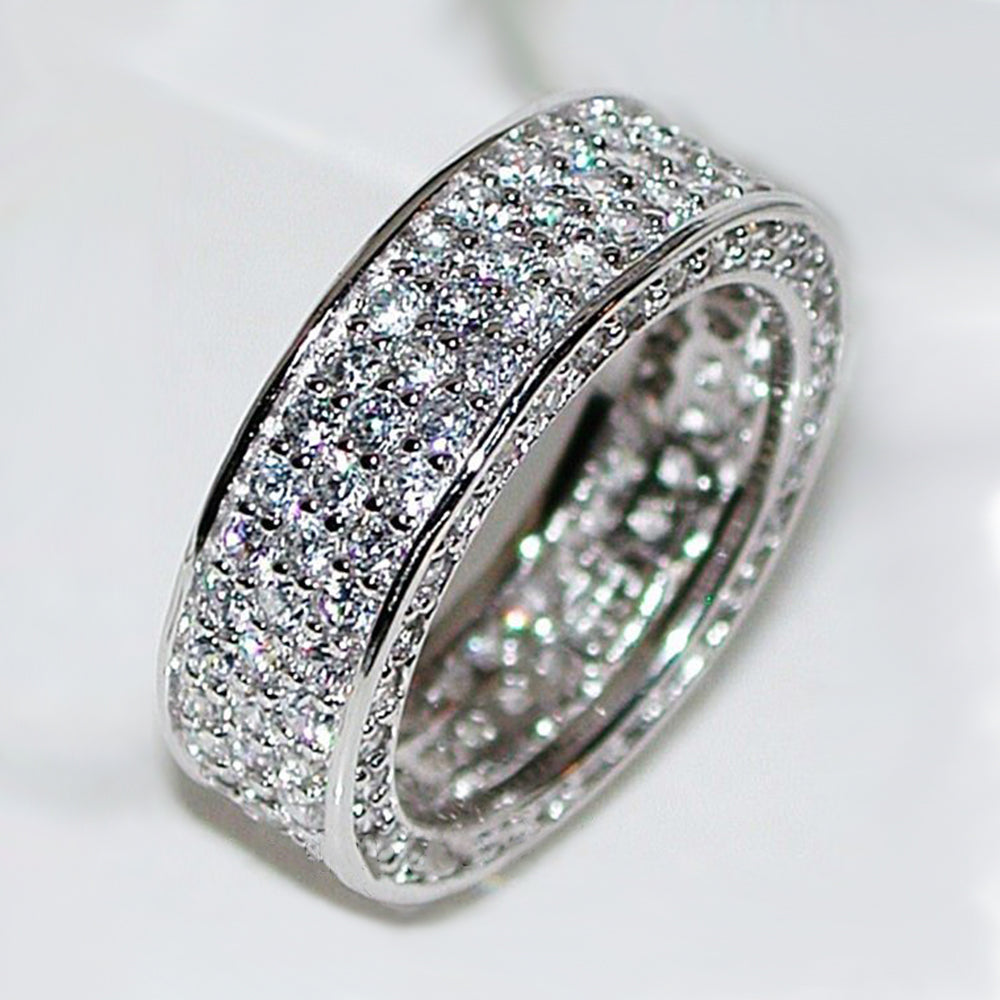 Anel Prata 925 Cubic Zircônia - Lux