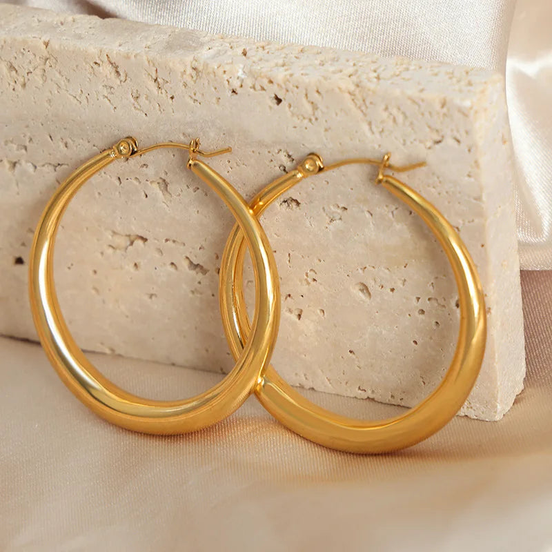 Brinco Círculo Dourado - Lux