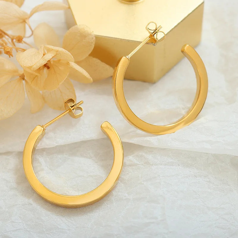 Brinco Dourado Minimal - Lux