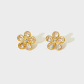 Brinco Flor Zirconia - Lux