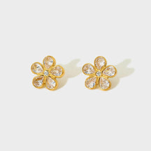 Brinco Flor Zirconia - Lux