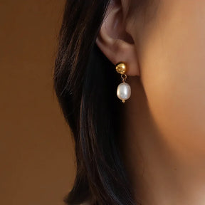 Brinco Pérola Natural - Lux