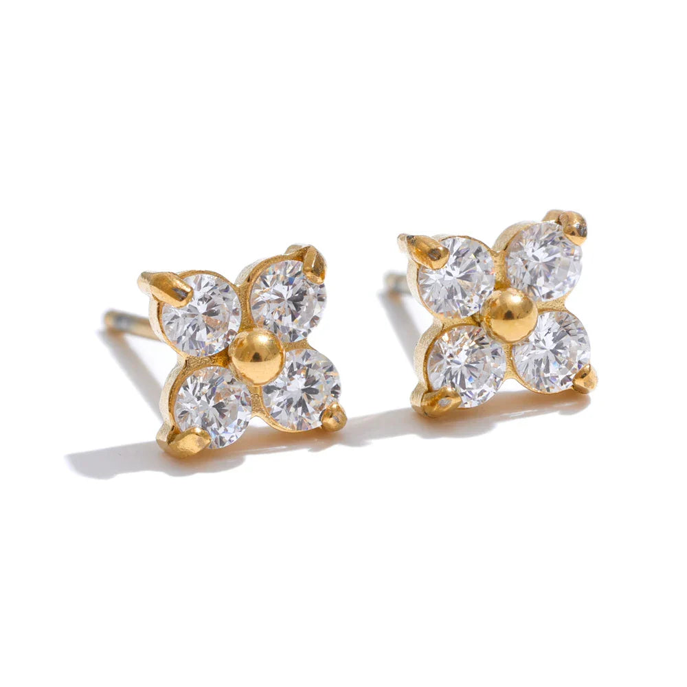 Brinco Zirconia Brilhante - Lux