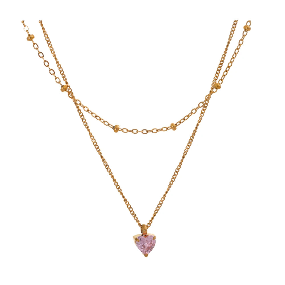 Colar_de_Coracao_com_Zirconia_Rosa_e_Corrente_Dupla_-_LuxColar_de_Coracao_com_Zirconia_Rosa_e_Corrente_Dupla_-_Lux_1.webp