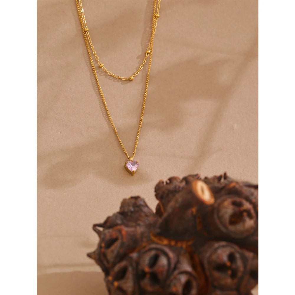 Colar_de_Coracao_com_Zirconia_Rosa_e_Corrente_Dupla_-_LuxColar_de_Coracao_com_Zirconia_Rosa_e_Corrente_Dupla_-_Lux_2.webp