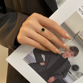 Anel 2 Pontas Banhado a Ouro 18K - Lux