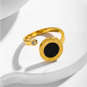 Anel 2 Pontas Banhado a Ouro 18K - Lux