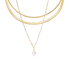 Colar Triplo Orla Ouro 18k - Lux