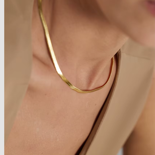 Colar Malha Cirelle Banhado ouro 18K - Lux