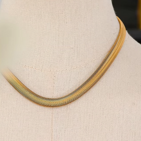 Colar Malha Grossa Banhado a Ouro 18k - Lux