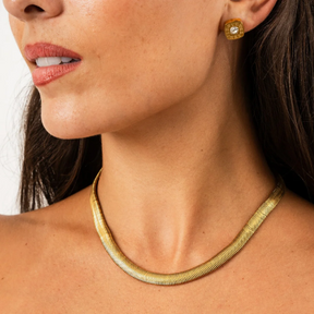 Colar Malha Grossa Banhado a Ouro 18k - Lux