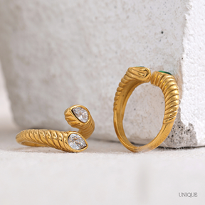 Anel Olho de Cobra Ajustável - Lux