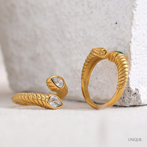 Anel Olho de Cobra Ajustável - Lux