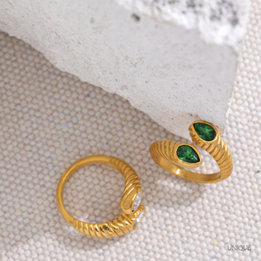 Anel Olho de Cobra Ajustável - Lux