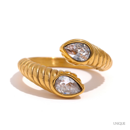 Anel Olho de Cobra Ajustável - Lux