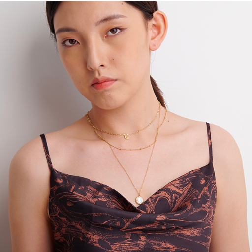 Colar Triplo com Pedra de Bohemian - Lux