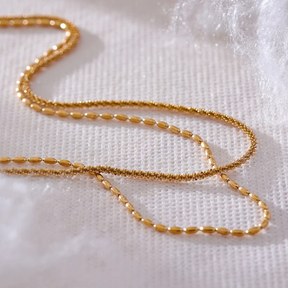 Colar Duplo Dourado Texturizado - Lux