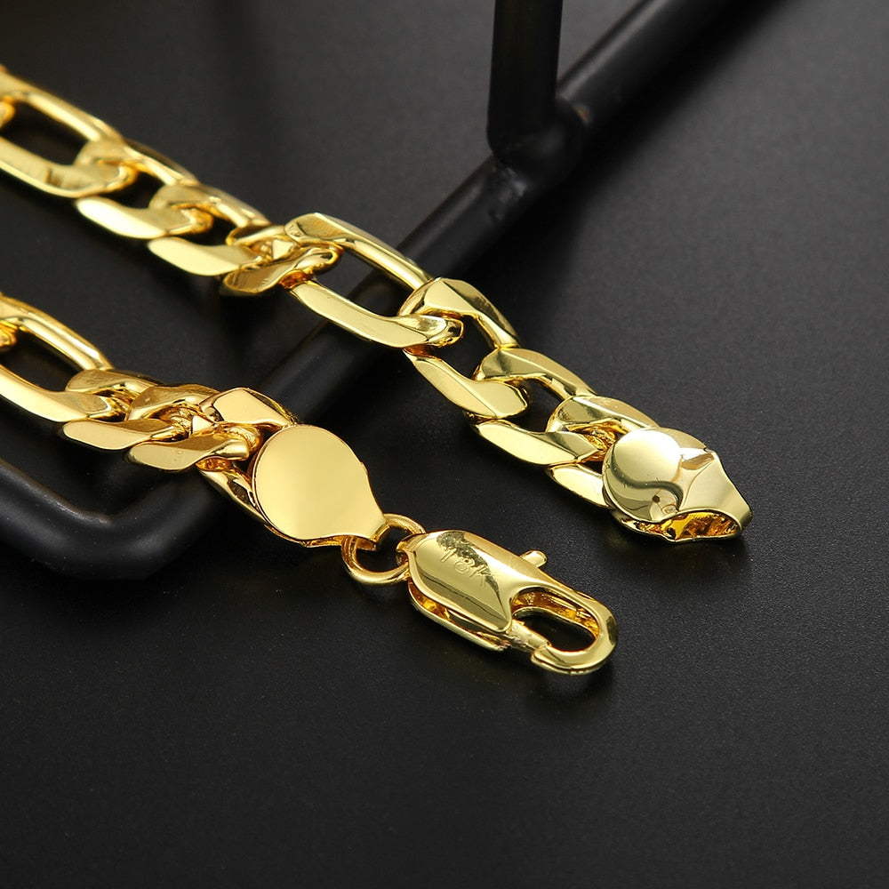 Pulseira de Elos Masculina Banhada a Ouro 18K - Lux