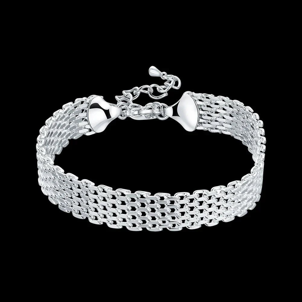 Pulseira de Prata 925 Estilo Elegante