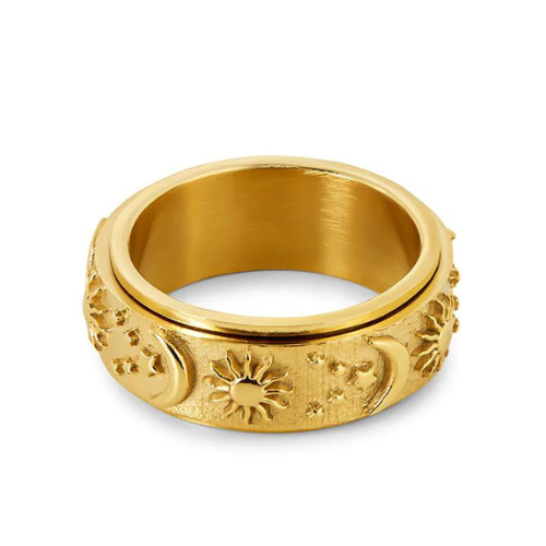 Anel Eclipse Banhado a Ouro 18K - Lux