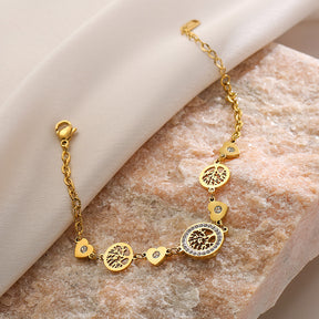 Pulseira Vida árvore coração - Lux