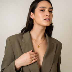 Colar Pingente Ouro 18K - Lux