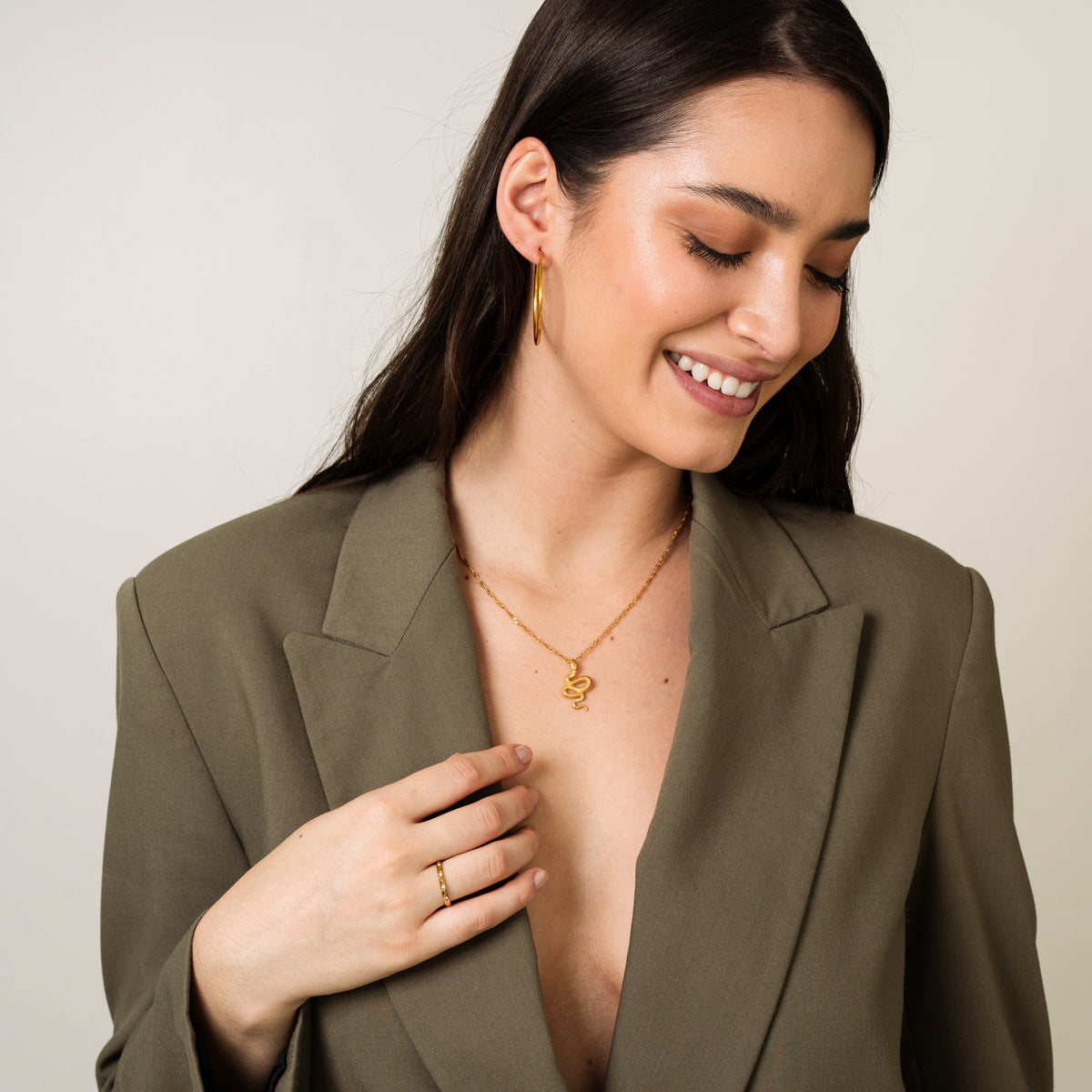 Colar Pingente Ouro 18K - Lux