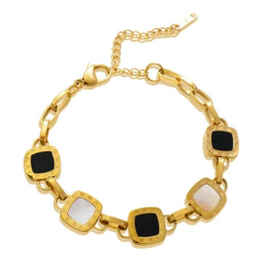 Pulseira Pingente Quadrado - Lux