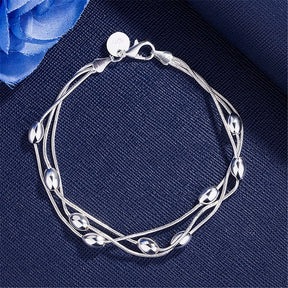 Pulseira de Prata 925 com Estrelas