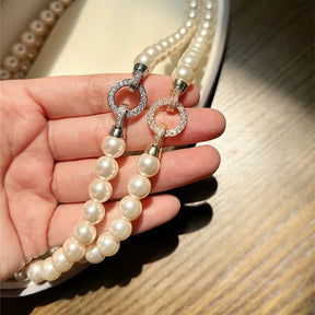 Conjunto Luxuoso de Pérolas - Colar e Pulseira Elegantes