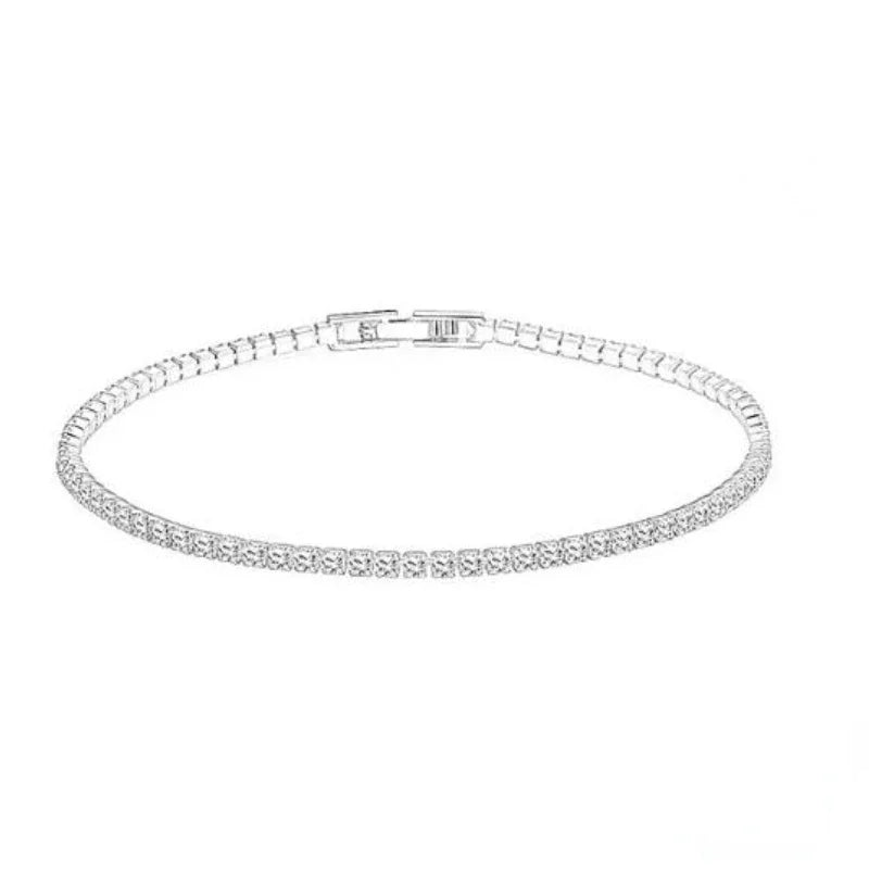 Pulseira de Prata 925 com Zircônia