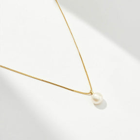 Colar em Prata e Pingente de Pérola - Lux