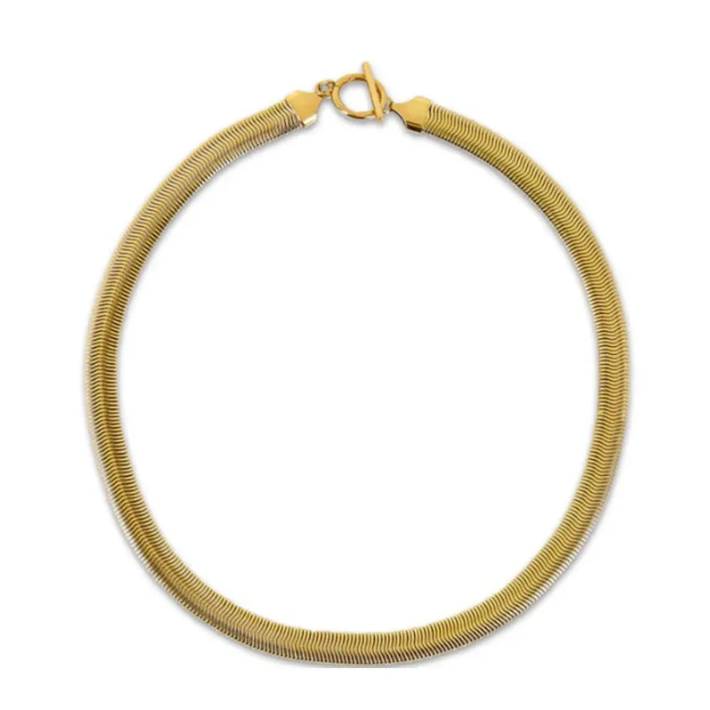 Colar Cobra Banhado a Ouro - Lux